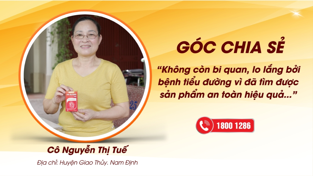 Không còn lo lắng bởi bệnh tiểu đường vì đã tìm được sản phẩm an toàn hiệu quả